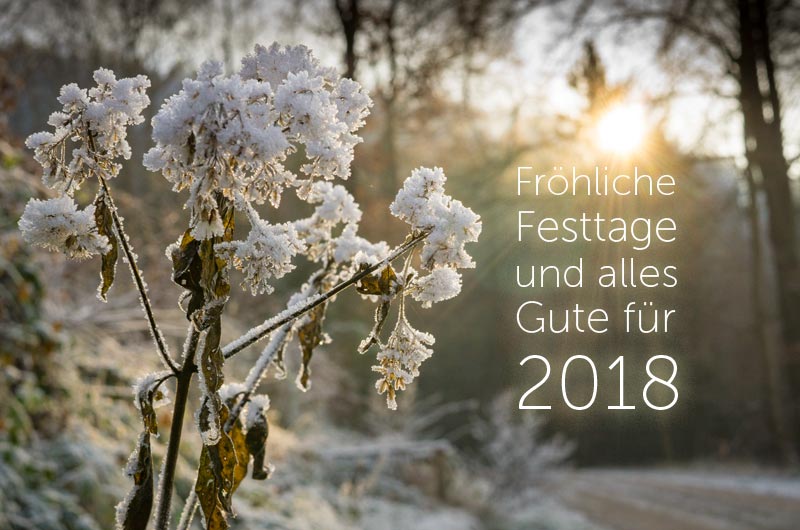 Wir wünschen Ihnen ein feines neues Jahr 2018
